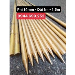 Kim thu lôi, cọc tiếp địa đồng thau phi 14mm Dài 1m - 1,5m