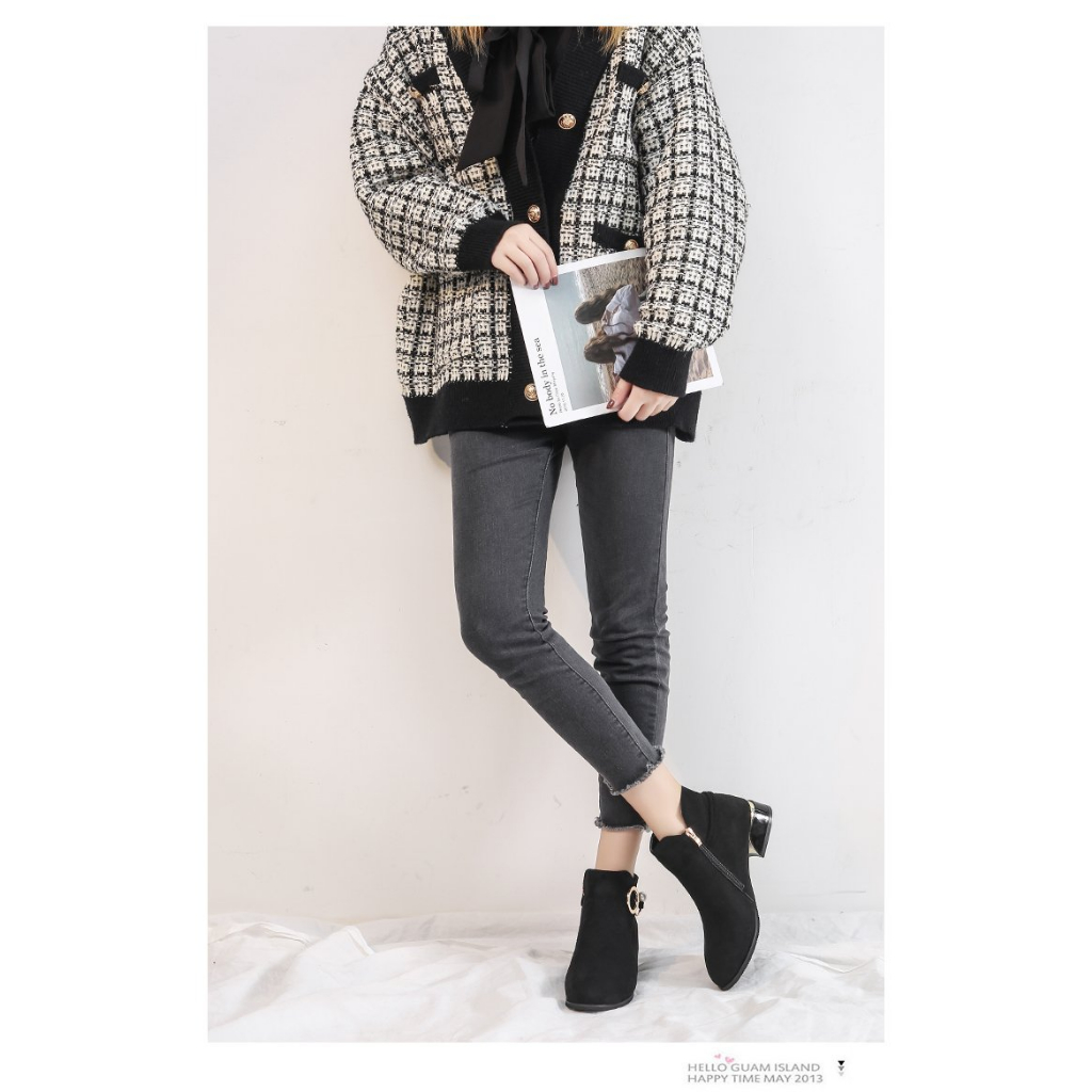 Boot đế thấp 3,5cm có big size 40 41 42 43