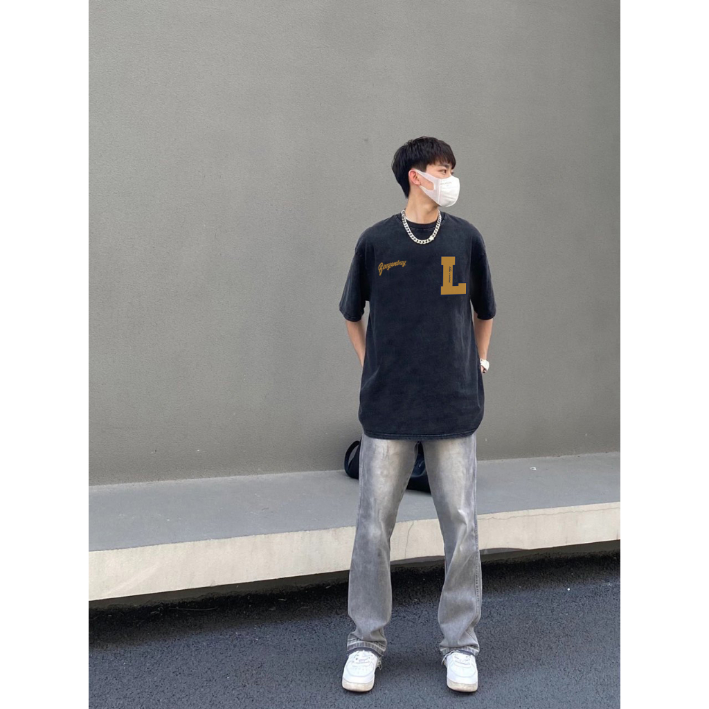 Áo thun SEASIR Peardodo ngắn tay dáng rộng TSHIR phong cách Mỹ thời trang đường phố mùa hè