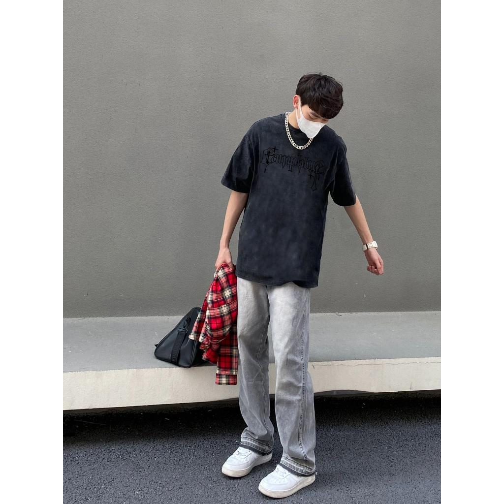 Áo thun PEARDODO TSHIR dáng rộng tay ngắn phong cách hiphop Mỹ thời trang mùa hè dành cho nam