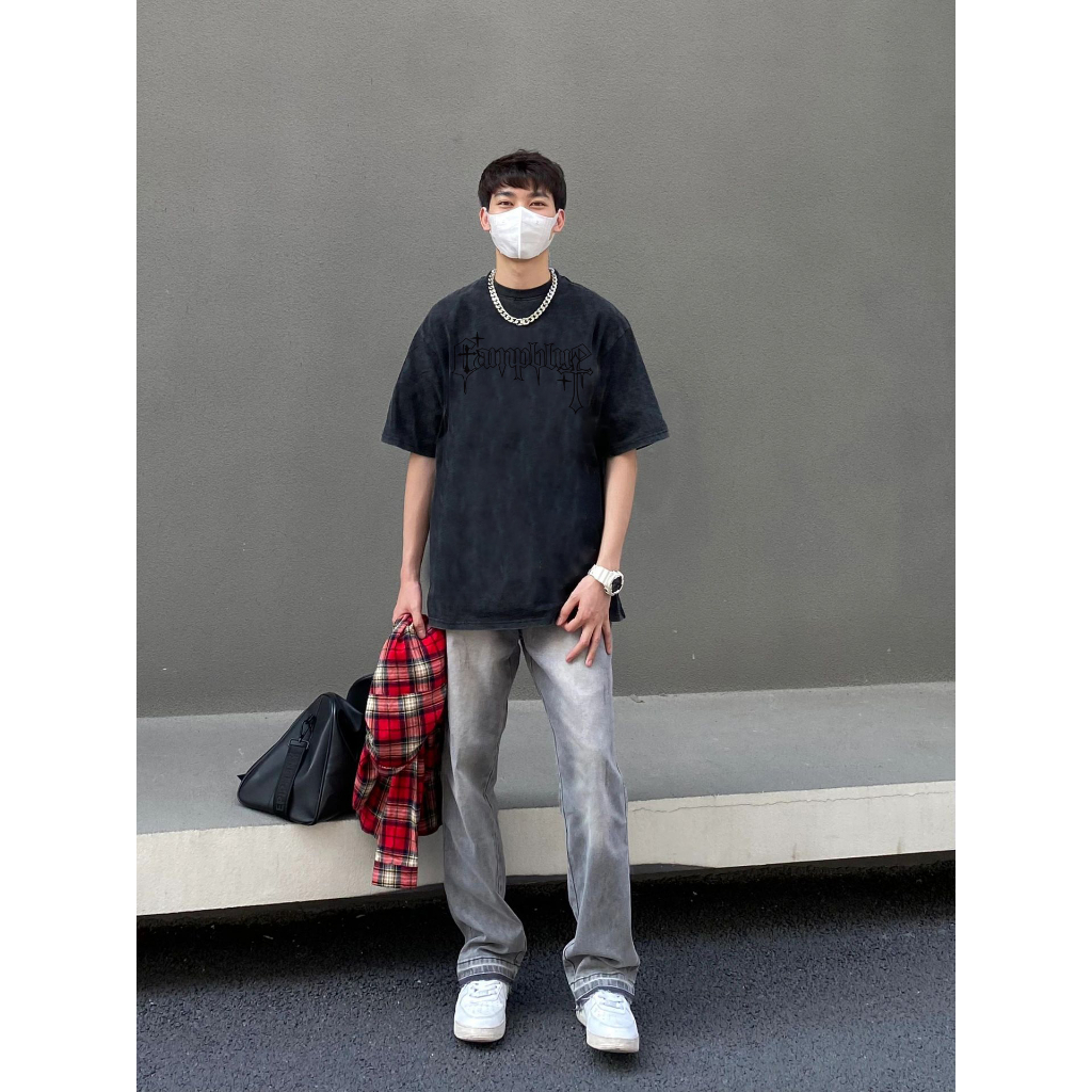 Áo thun PEARDODO TSHIR dáng rộng tay ngắn phong cách hiphop Mỹ thời trang mùa hè dành cho nam