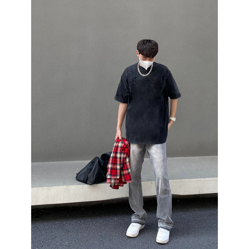 Áo thun PEARDODO TSHIR dáng rộng tay ngắn phong cách hiphop Mỹ thời trang mùa hè dành cho nam