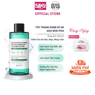 Some By Mi Nước tẩy trang AHA-BHA-PHA Calming Truecica Micellar Cleansing Water 300ml