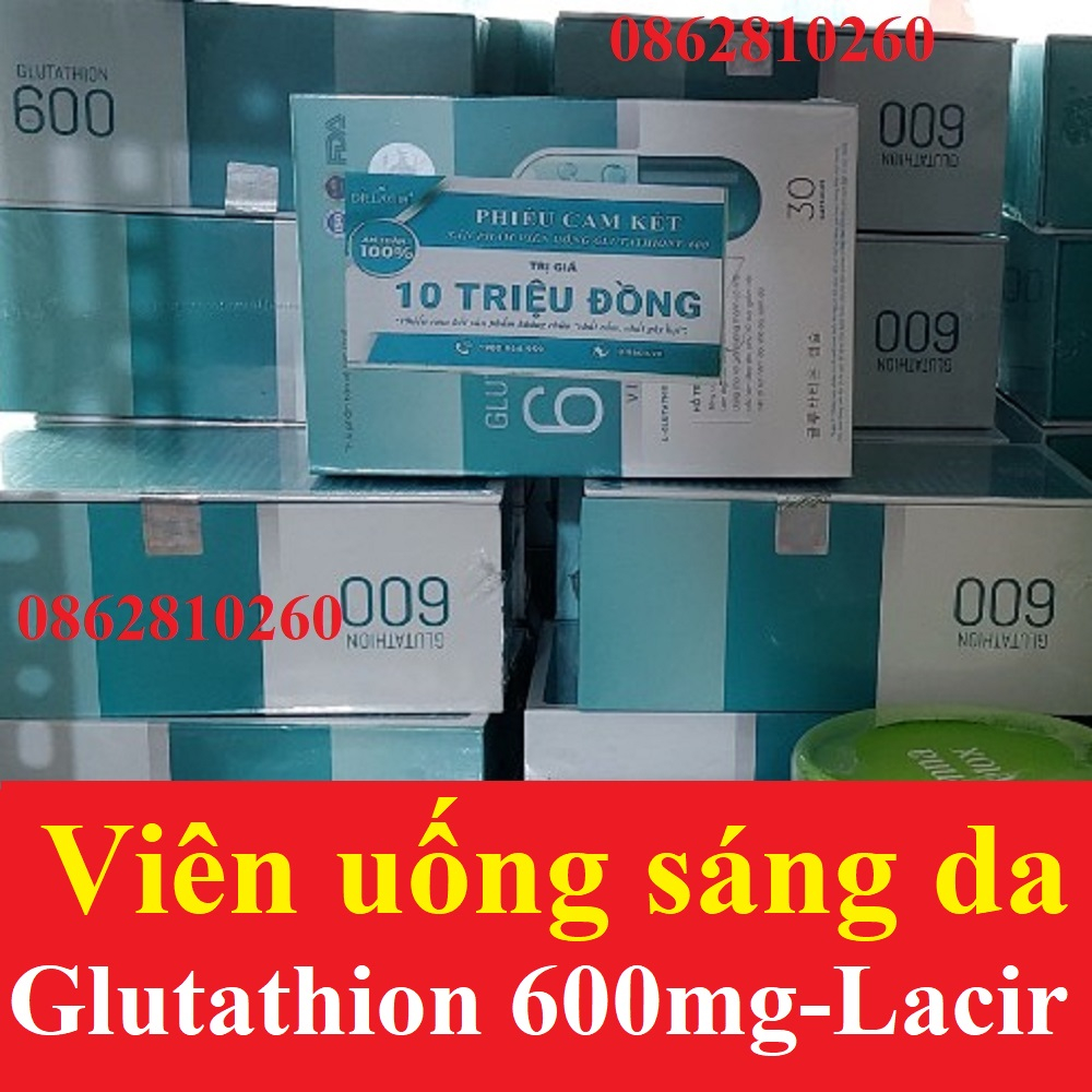 Viên uống nội tiết trắng da glutathione 600 mg dr lacir