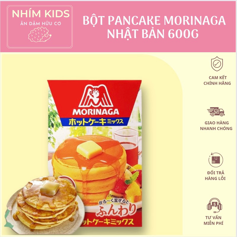 Bột làm bánh pancake morinaga 600g (date 3/2025)