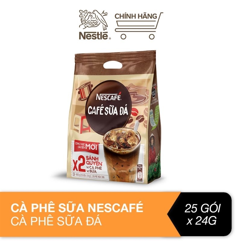 Khuyến mãi - Nestcafe sữa đá bịch 25 gói 24g