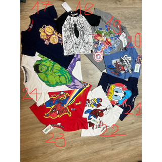 Áo thun xuất dư BT 3-12T in hình các siêu anh hùng Avengers Marvel