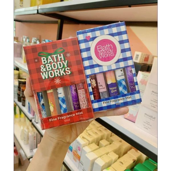 Set 5 chai body mist 10ML Bath And Body Works HOT chính hãng chọn mùi - tkvt2