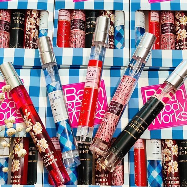 Set 5 chai body mist 10ML Bath And Body Works HOT chính hãng chọn mùi - tkvt2