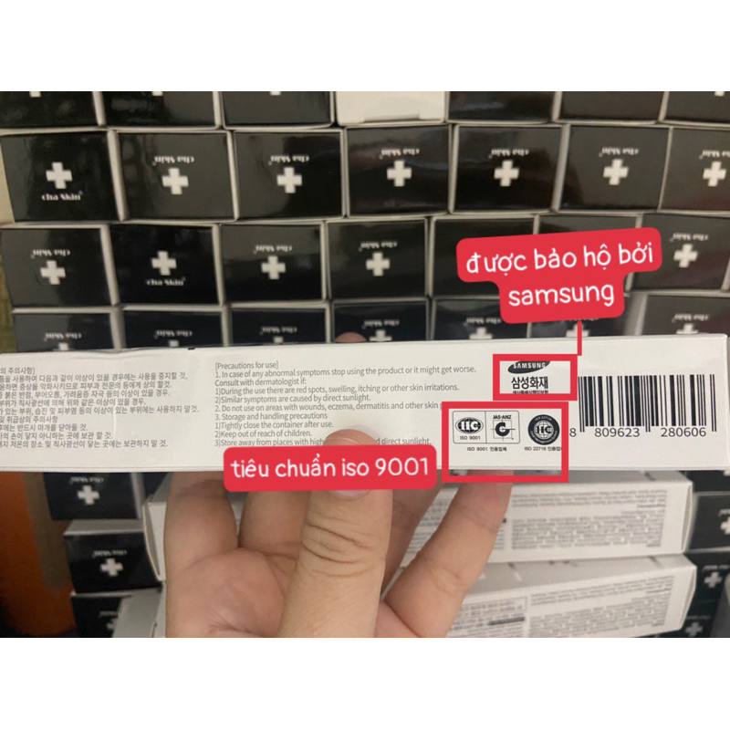 Kem dưỡng mắt giảm quầng thâm mắt Cha Skin Snail Wrinkle giảm thâm cấp ẩm làm sáng vùng da mắt Mya Cosmetic