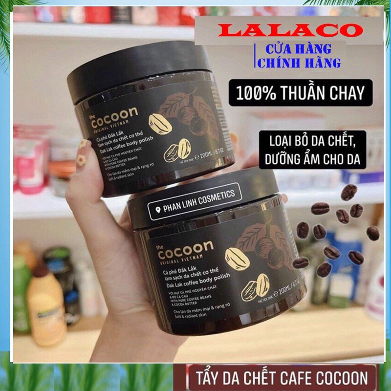 Tẩy da chết body cà phê Cocoon 200ml