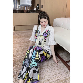 Pyjama nữ xước mickey nhiều màu - đồ bộ mặc nhà