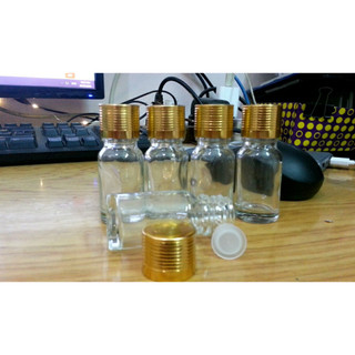 Chai serum rỗng 5ml 10ml màu trắng trong, nâu, nắp vàng xoáy, vàng 2 vạch
