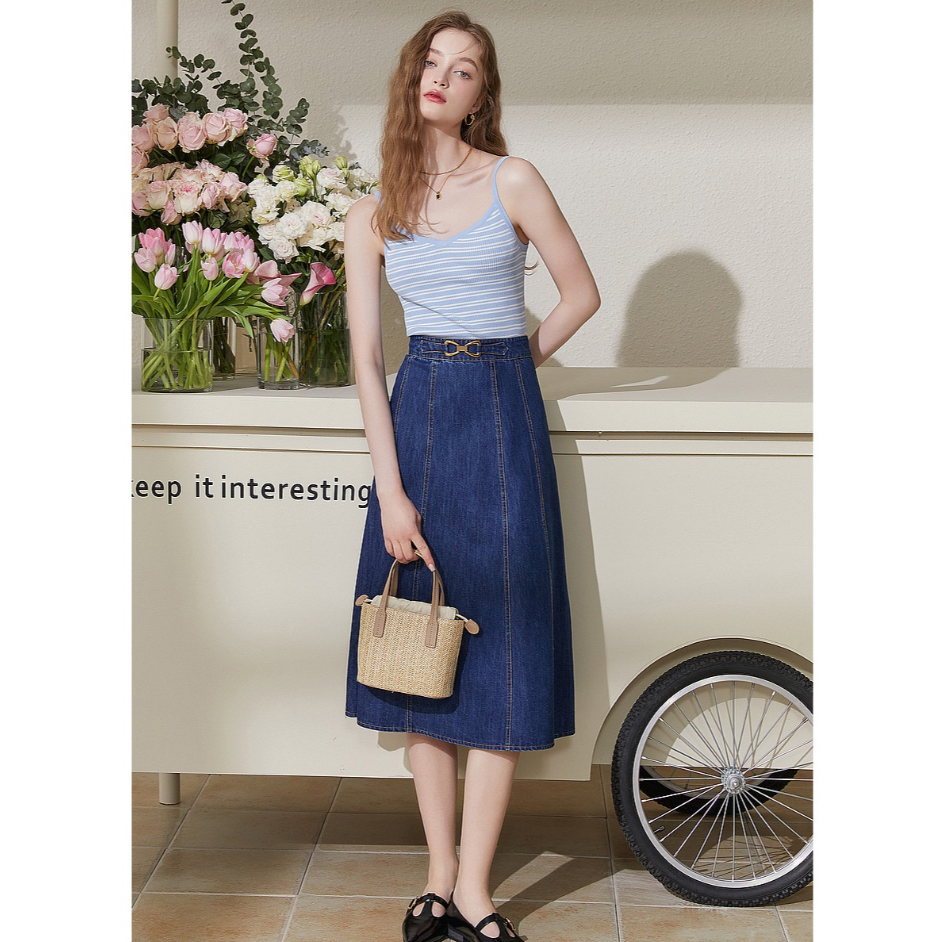 Z896 Chân váy denim xuất dư của KBNE