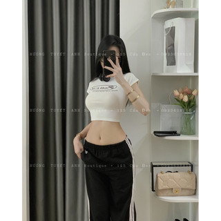 Áo ngắn tay croptop borip
