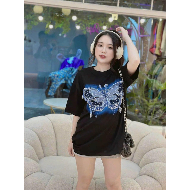 ÁO PHÔNG THÊU HÌNH BƯỚM SIÊU XỊN