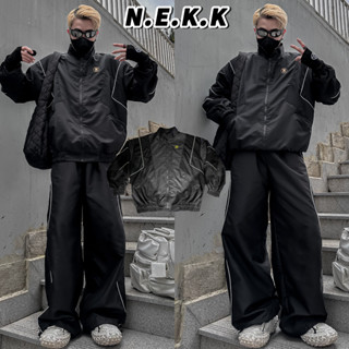 ÁO KHOÁC DÙ PHỐI LƯỚI THÊU N.E.K.K