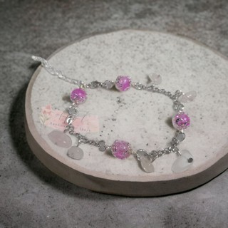 Vòng tay Handmade chuỗi hạt đá thạch anh.