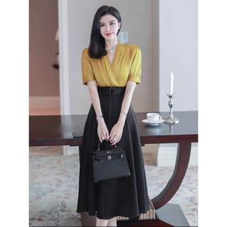 Hàng Nhập Set Áo Lụa Chân Váy Xòe Cao Cấp