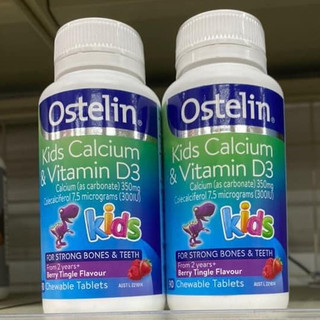 Kẹo Canxi Khủng long Ostelin Kids Calcium & Vitamin D3 của Úc cho bé 90 viên