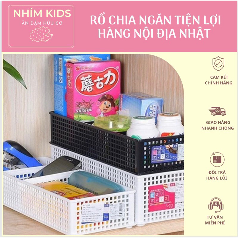 Khay (rổ) đựng đa năng chia 3 ngăn hàng nội địa Nhật - xem kĩ hình ảnh