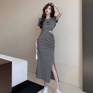 VÁY THUN BODY KHOÉT EO xẻ tà
