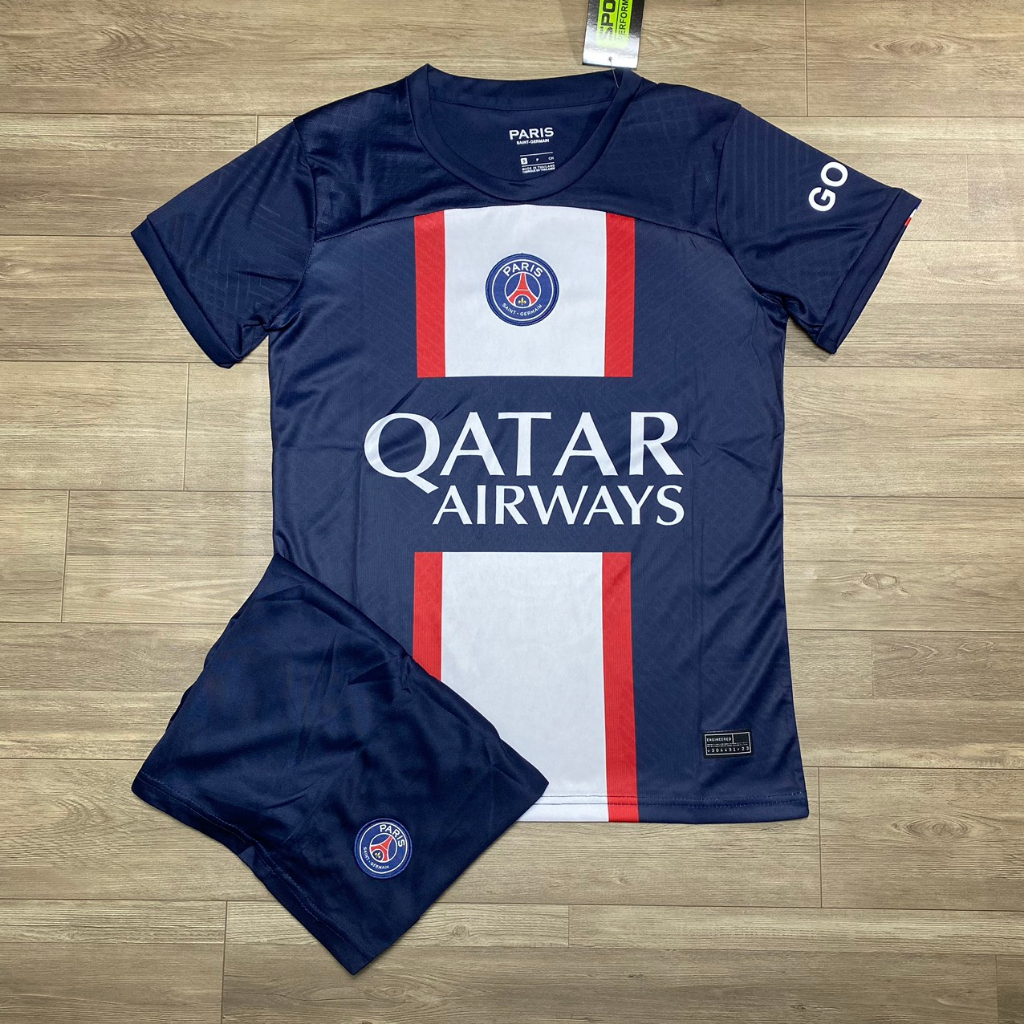 Bộ Quần Áo Bóng Đá CLB PSG 2022 - 2023 - Hàng Thun Thái - Logo Thêu