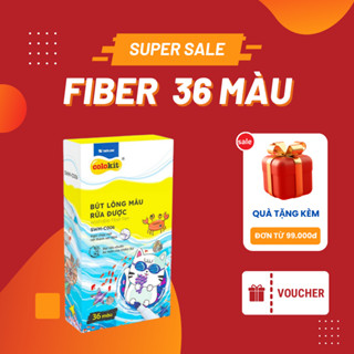 Bút lông màu Fiber Pen Thiên Long Colokit Washable 36 màu SWM-C006 - Màu rửa được, mực an toàn tiêu chuẩn Châu Âu