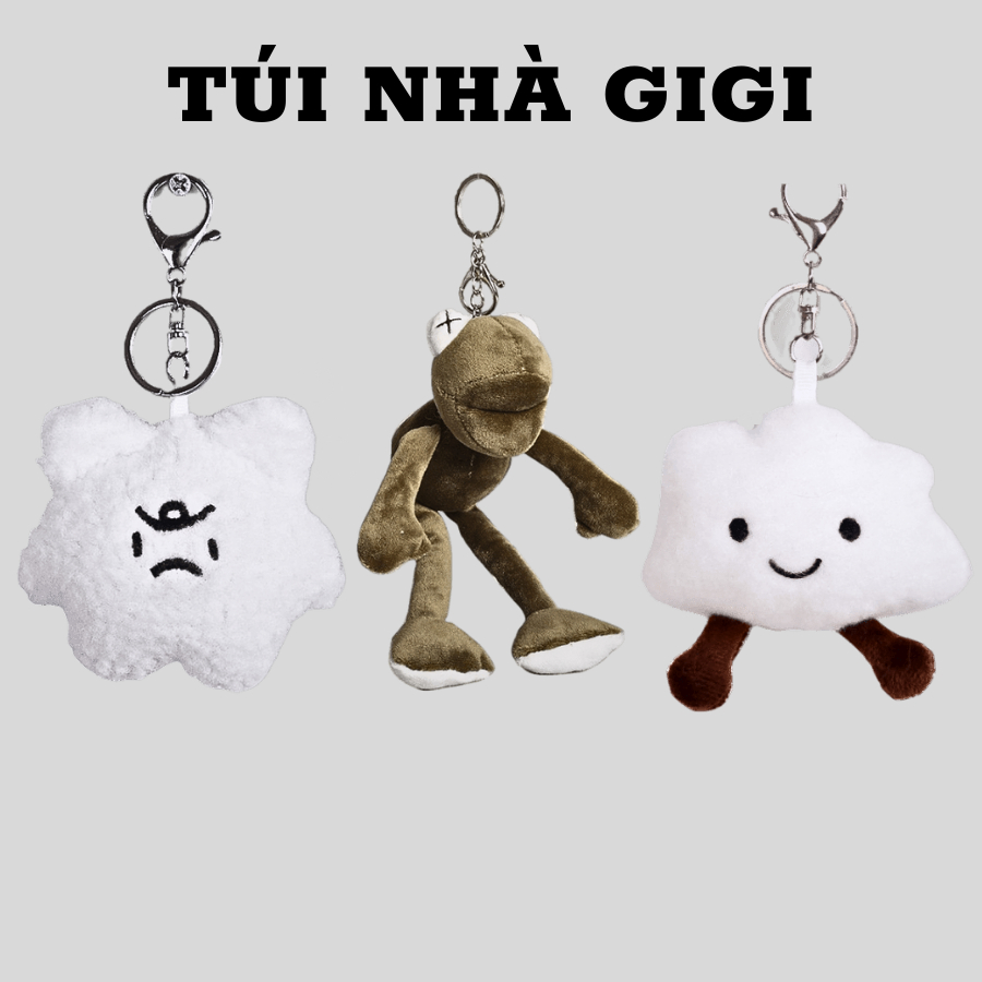 Móc khoá treo balo, móc treo gấu bông hình đám mây
