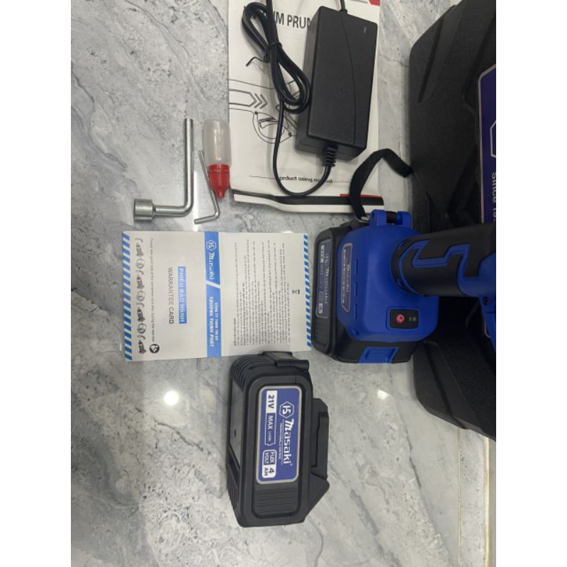 Kéo cắt tỉa cành cây bằng pin masaki MSK361 30mm 2 pin lớn 4A