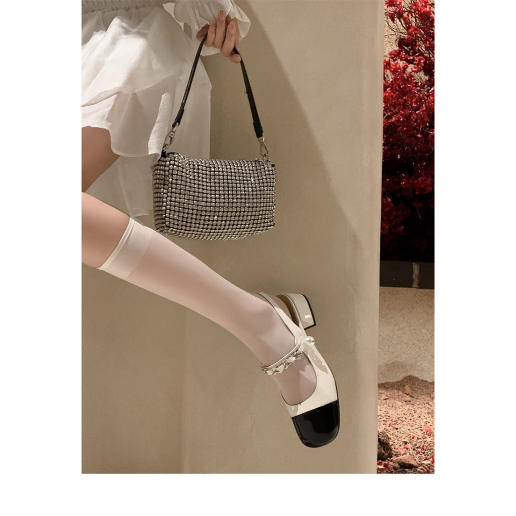 Giày mary jane nữ big size 40 41 42 gót vuông 3cm