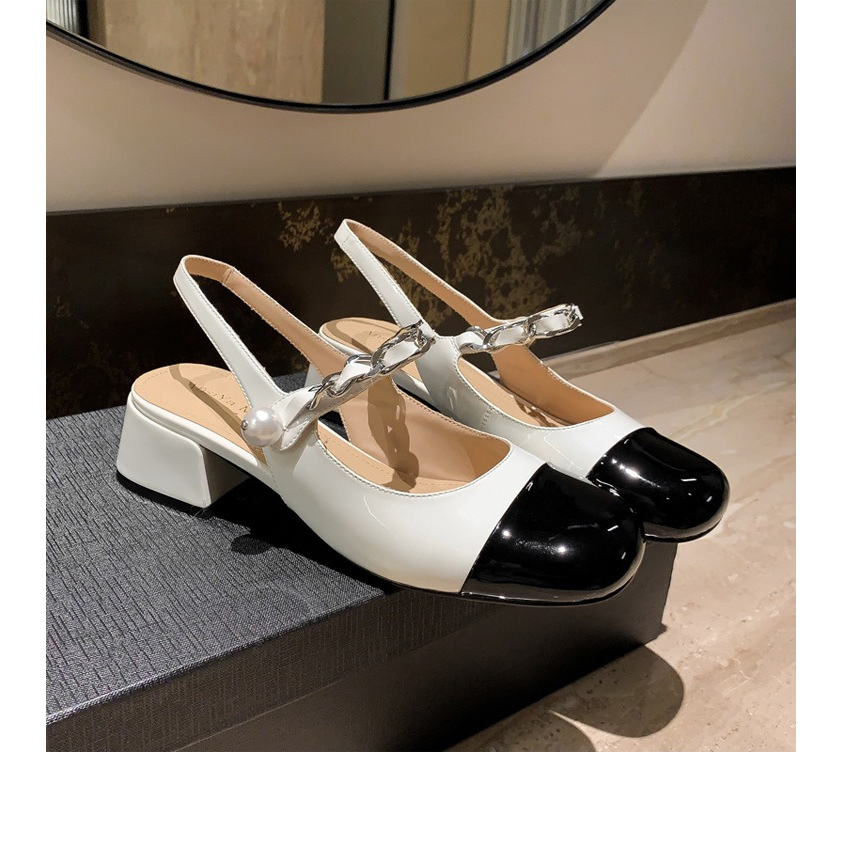 Giày mary jane nữ big size 40 41 42 gót vuông 3cm