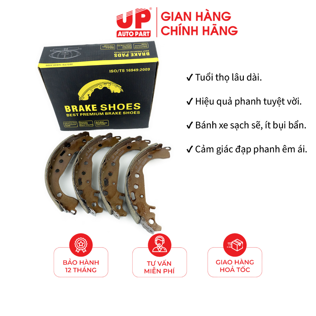 Bộ guốc phanh sau, phanh tang trống sau dùng cho TOYOTA YARIS, VIOS LIMO 2014- Nay
