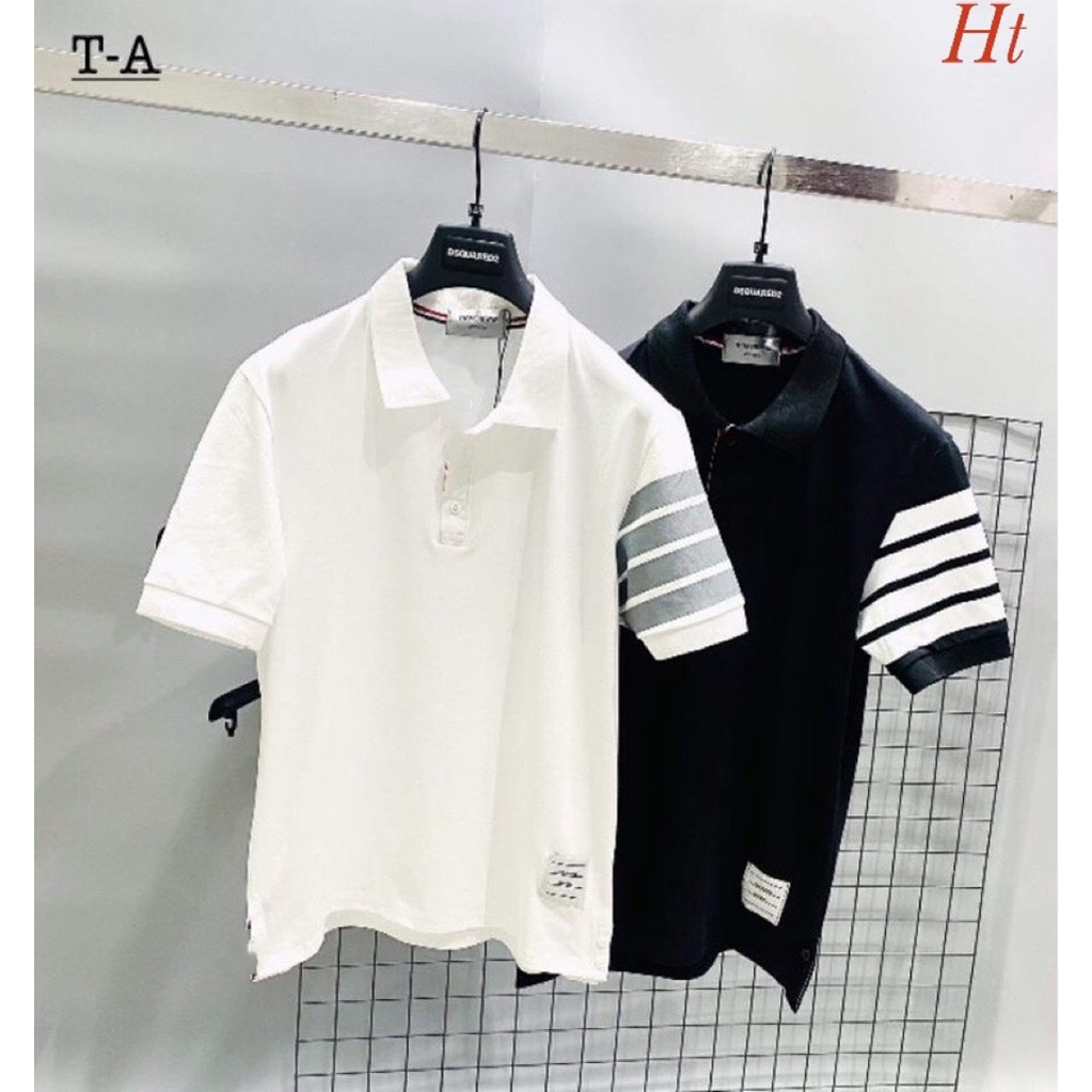 Áo Polo nam nữ có cổ 4 vạch tay trẻ trung và năng động LN35.315