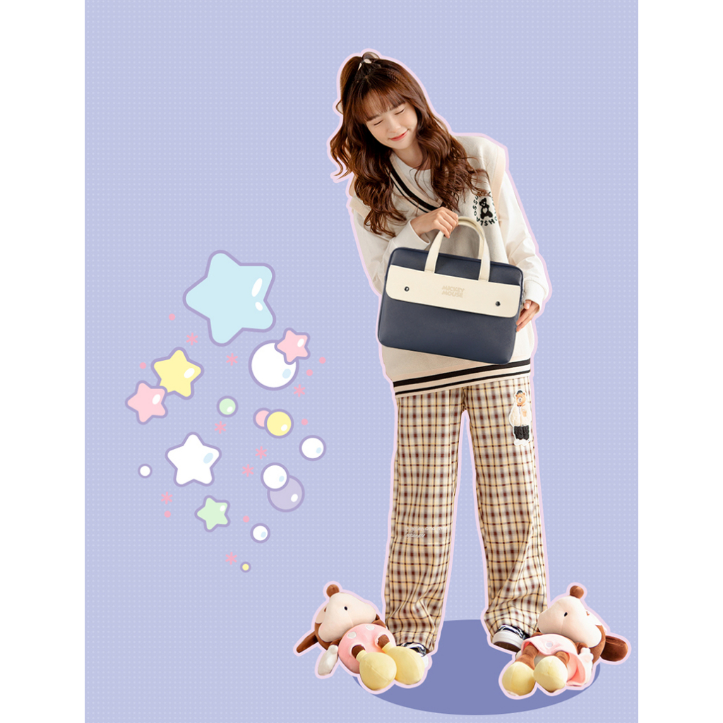 Túi Xách Đựng Laptop Thời Trang Nữ Disney Mickey Đi Học, Đi Làm