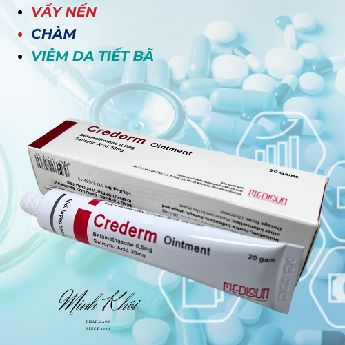 Crederm ointment 20g - Kem bôi giảm Chàm, Vẩy nến, Da tiết bã, Nấm da