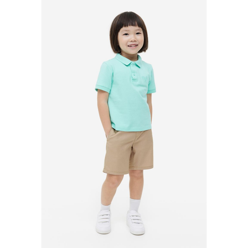 Set bộ áo polo quần kaki bé trai H&M