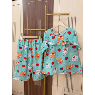 Bộ Lửng Lụa Tay Lỡ 2 Túi Quần Size 1 - 2 (35kg - 60kg)