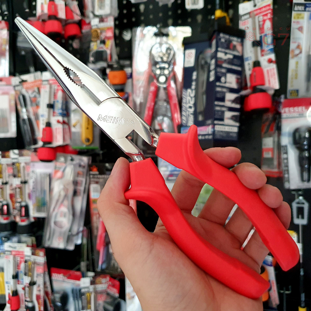 Kìm nhọn chống gỉ MEINFA dài 20cm bảo hành 1 năm