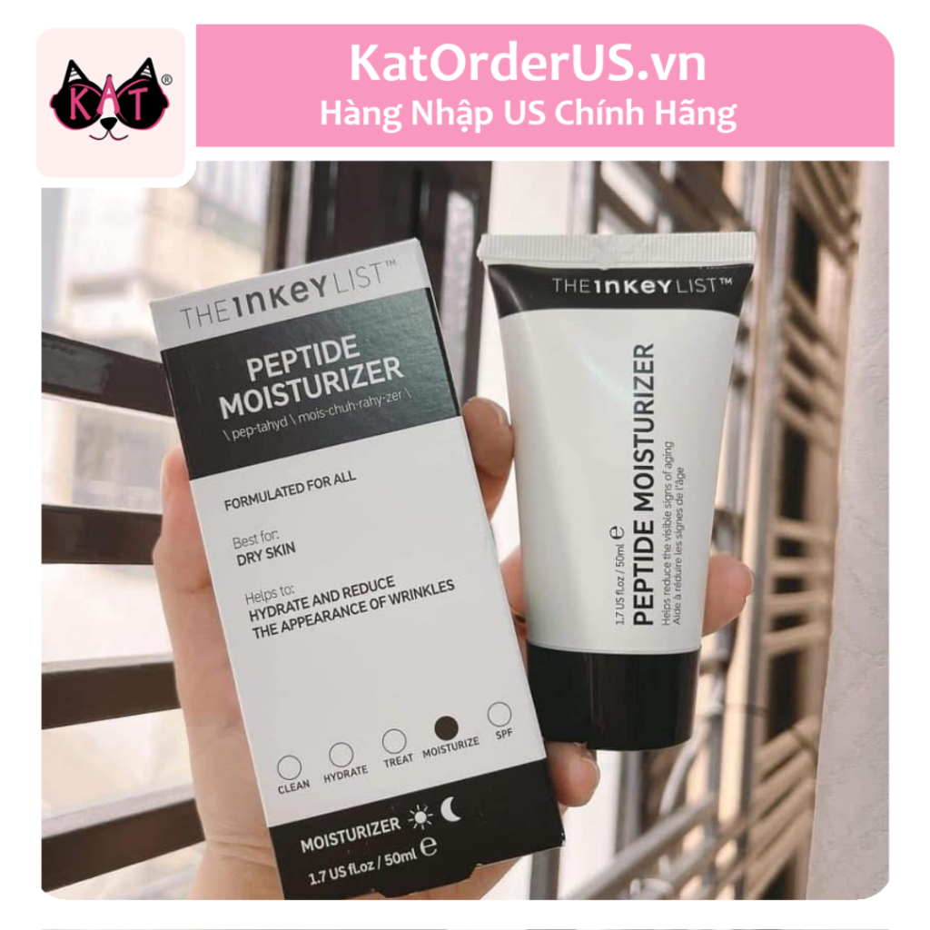 Kem dưỡng ẩm chống lão hóa Peptide Moisturizer - The Inkey List 50ml