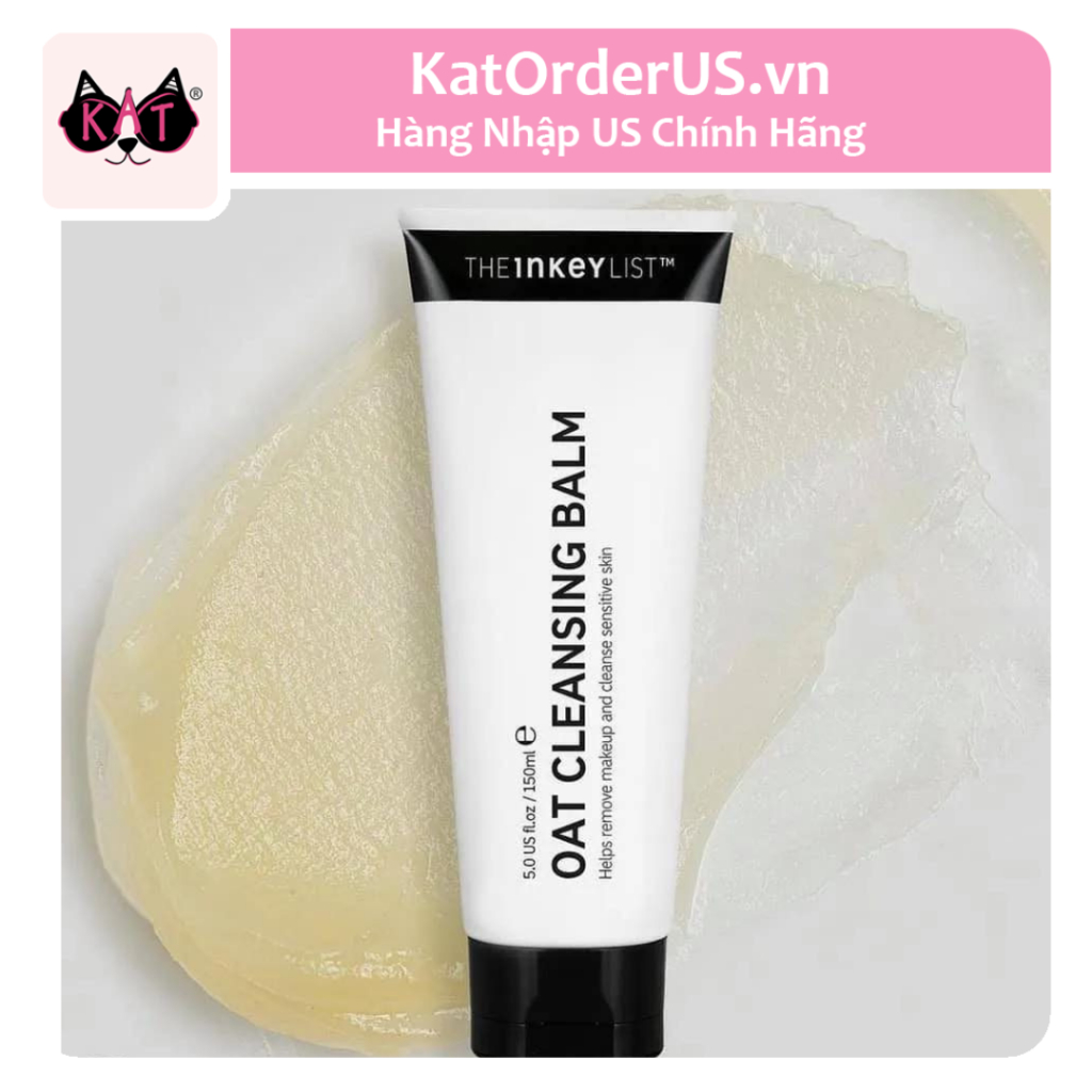 Sáp rửa mặt và tẩy trang The Inkey List Oat Cleansing Balm