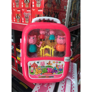 Đồ chơi Bác sĩ heo Peppa, Vali kéo gia đình heo peppa cho bé
