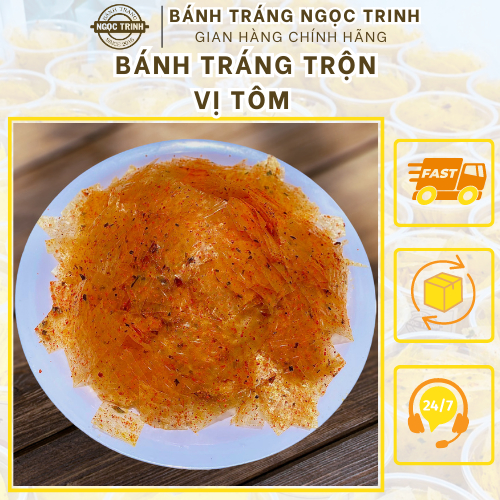 Bánh tráng trộn sa tế tôm siêu ngon bánh tráng Ngọc Trinh