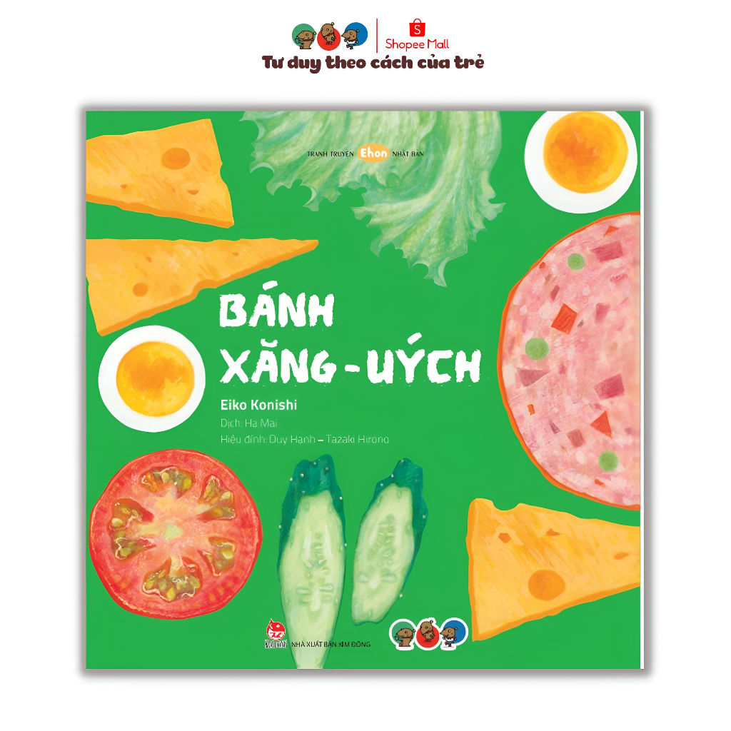 Sách Ehon cho bé 0 2 tuổi - Bánh Xăng-uých (Tranh truyện ehon Nhật Bản cho bé) | BigBuy360 - bigbuy360.vn