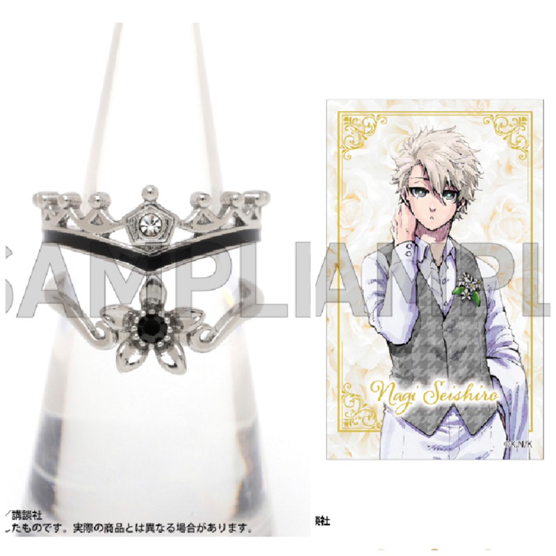 [SẴN] Cặp nhẫn Blue Lock Nagi, Reo, Rin, Bachira,Isagi kèm card limited độc quyền ver exhibition bluelock cưới triển lãm