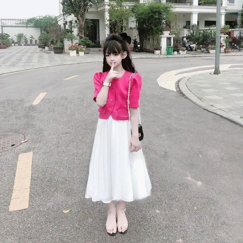 SET ÁO VEST VÁY SANH CHẢNH