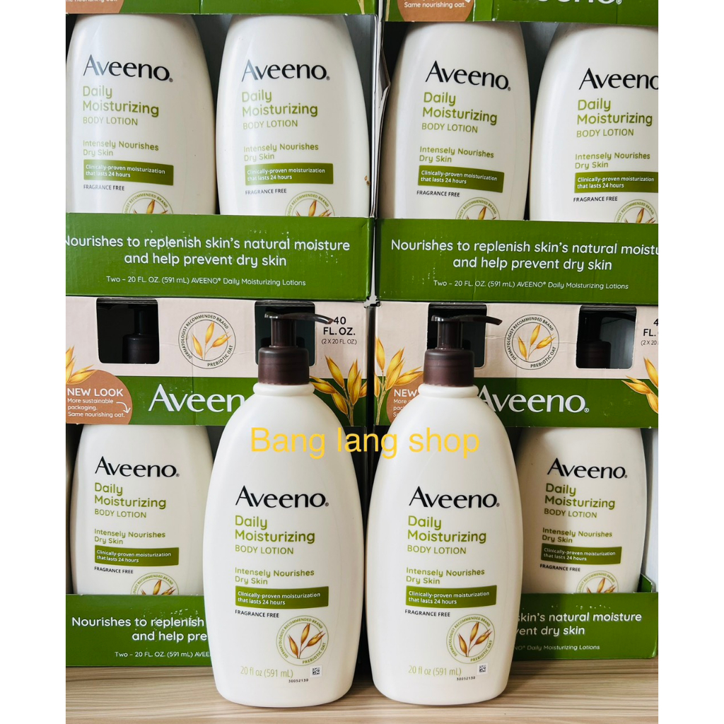 Sữa dưỡng thể Aveeno Daily Moisturizing Lotion Nourishes Dry Skin Fragrance Free 591ml