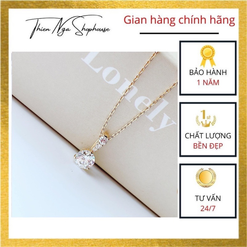 Dây chuyền swarovski, Vòng cổ đá pha lê cao cấp, Vòng cổ 3 màu tinh tế, sang trọng Fullbox_thien_nga_viet_nam