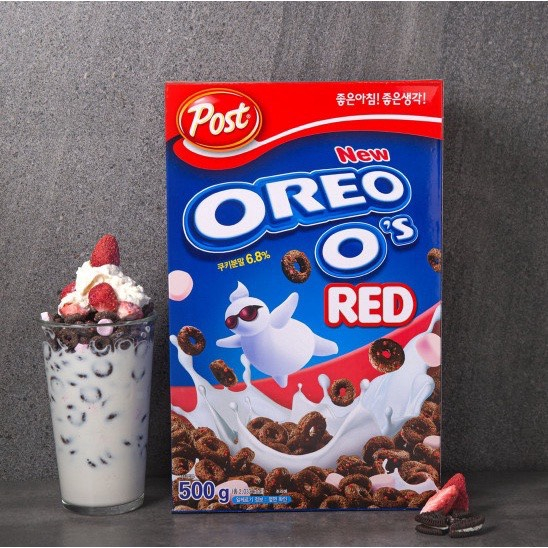 Ngũ Cốc Dinh Dưỡng Ăn Sáng Oreo Dâu 500g 오레오오즈레드