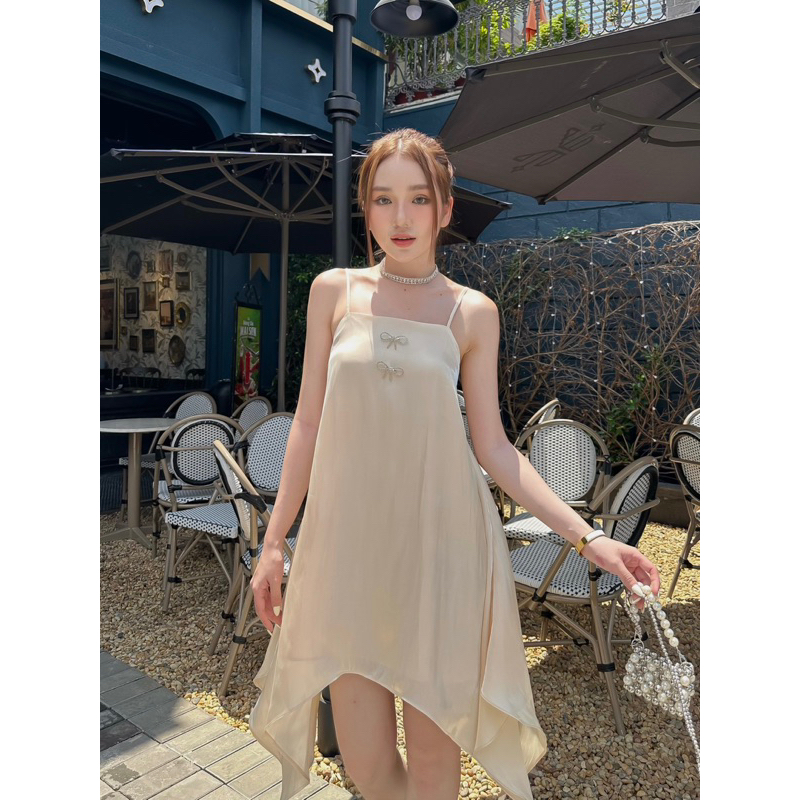 Đầm 2 dây công chúa  siêu mát cao cấp silk organza siêu mát Alice BYBYPIL